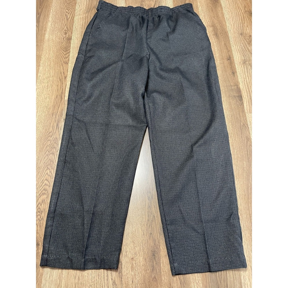 Ic Isaacs Pants, Women's Size 14, Gray Black, Pull On, Stretchable Waist